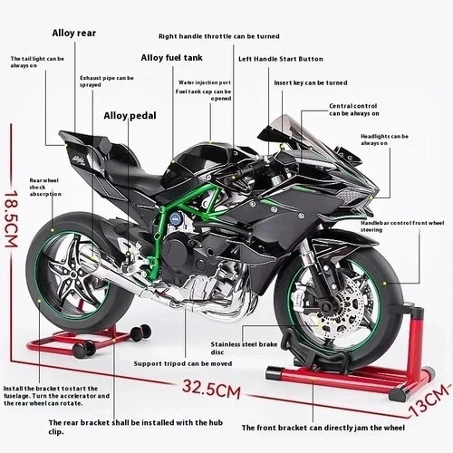 Modellino moto pressofuso 6 - pressofuso, 1:6