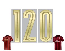 Kit Personalizzazione tre Numeri 120 anni Maglia MILAN Puma gold Maldini Boban
