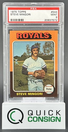 Steve mingori 1975 topps 544 - mingori, #544