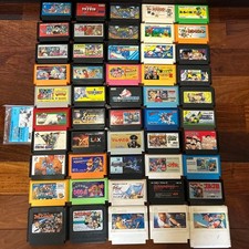 Lotto 50 Set Nintendo Famicom Fc Nes Pacchetto Software Gioco Testato Funzionante Retro JP