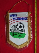 GAGLIARDETTO PENNANT FANION WIMPEL WABCO WESTINGHOUSE FOOTBALL GOAL BALL PORTA