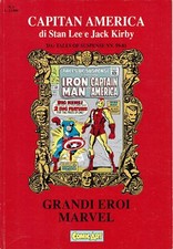 Grandi Eroi Marvel  1 Capitan America brossurato ed. Comic Art di Lee FU13