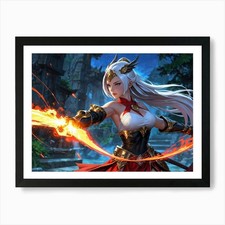 Female Character In A Game Art