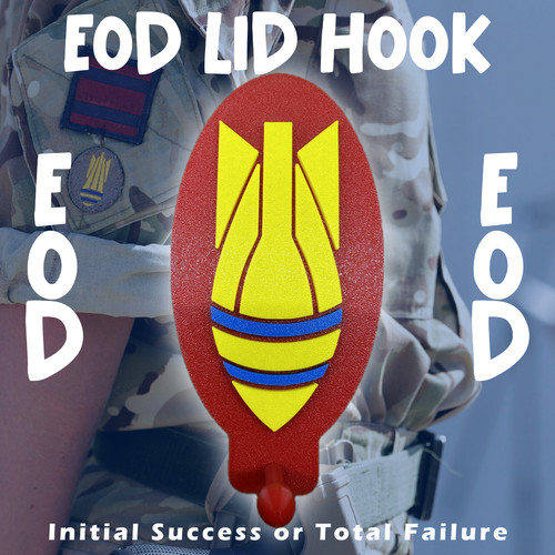 Eod lid hook explosive - lid, |