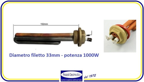 Resistenza 1000w 1pollice - 1000w,