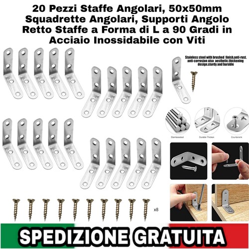 20pz staffe angolari - staffe,