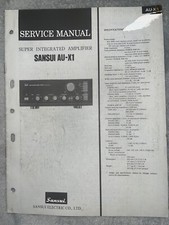 Sansui AU-X1 Manuale di
