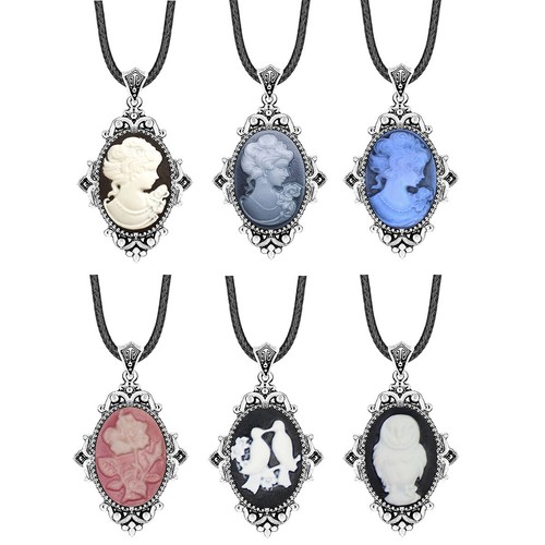 Collana cammeo misto