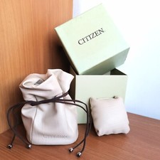 Scatola orologio box CITIZEN case custodia watch quartz automatic pelle leather