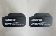 2x Batteria originale 18V/5,0Ah BL1860B per Makita 197422-4 BL1850 BL1830 - Set di 2 -