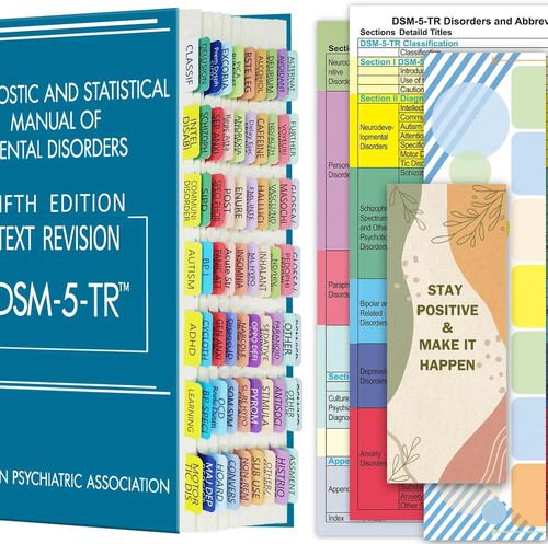 Index tabs for dsm - for, dsm-5-tr