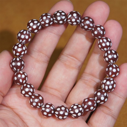 Bracciale amuleto agata - agata, rosso