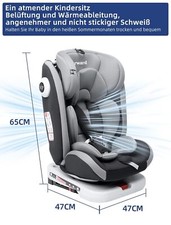 FOURWARD Gruppo Seggiolini Auto Isofix 0-12 Anni L'Imbracatura A 5 Punti 9-36KG