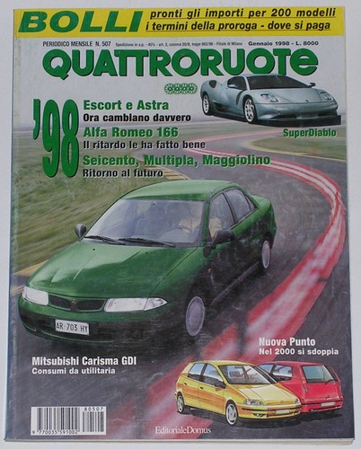 Quattroruote 1998 ferrari - quattroruote, 1/1998