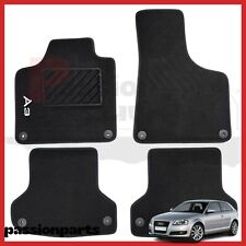 TAPPETI AUDI A3 DAL 2003 AL 2012 IN MOQUETTE CON RICAMO E 2 FISSAGGI 4 PEZZI
