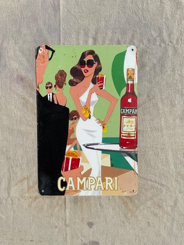 Insegna metallo campari - insegna,