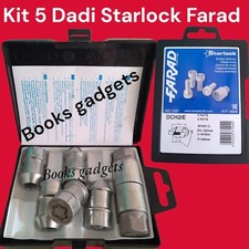 Per Jeep Wrangler dal 2018  Kit 5 Dadi Antifurto Starlock per Cerchi in Lega