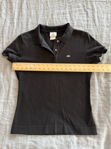 Polo donna lacoste nera - polo,