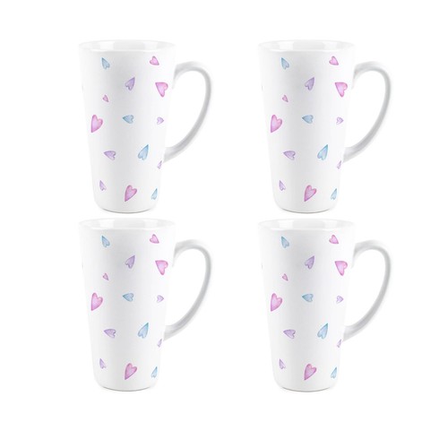 Set tazze latte - latte, cuori