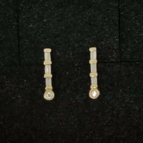 Orecchini oro 18k zirconia - orecchini,