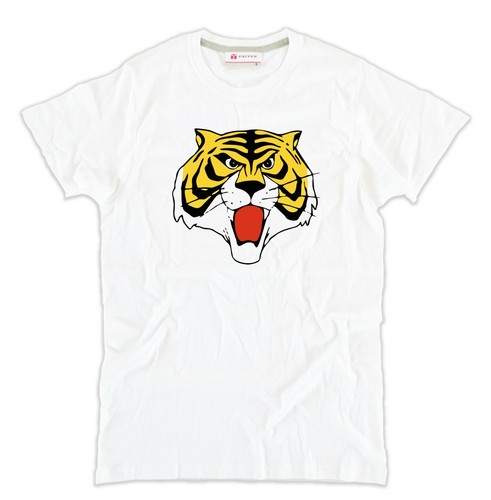 Shirt tiger man bianca - t-shirt,