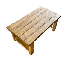 Tavolino da caffè rustico in