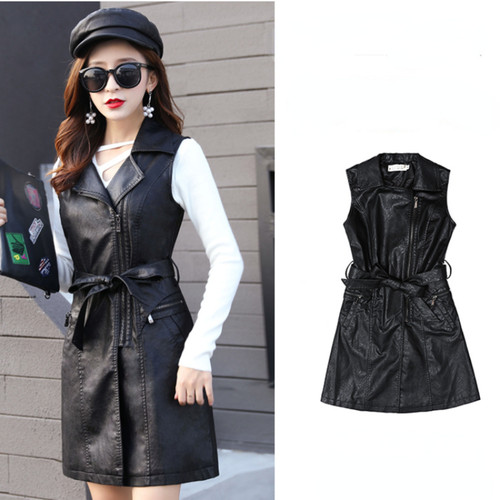 Gilet donna slim ecopelle - gilet,