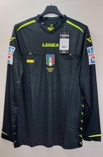 Maglia da Arbitro di Calcio AIA figc Stagione 20-21 Legea Nera Nuova