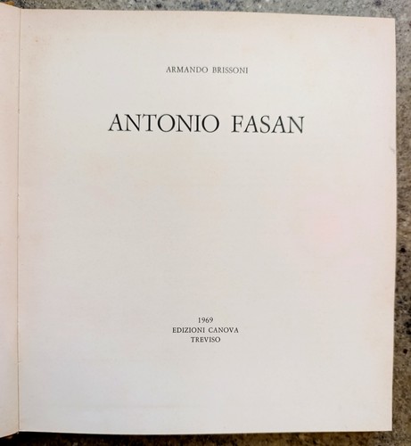 Antonio fasan catalogo - (catalogo, arte