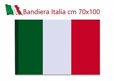 BANDIERA TRICOLORE ITALIA IN POLIESTERE CM h70X100 CON PASSANTE -ANELLO -ASOLA