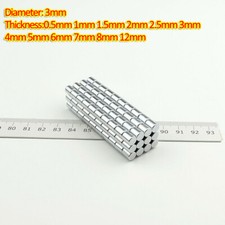 3 mm diametro x 0,5 1 2 3 4 5