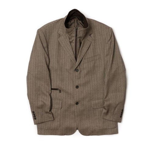 Giacca uomo balmain beige lana - balmain,