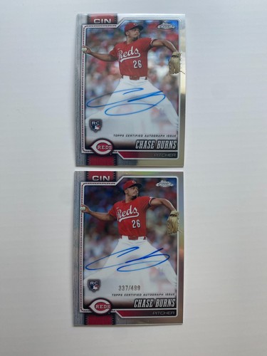2026 topps chrome chase burns - topps,