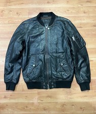 Bomber Diesel Uomo Pelle Nero