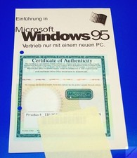 Windows 95 - Certificato