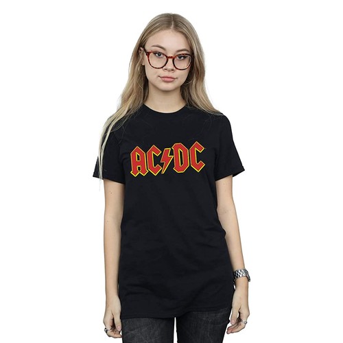 Maglietta logo ragazze - ac/dc,
