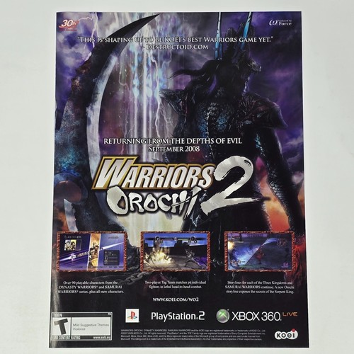 Warriors orochi playstation - warriors, 2