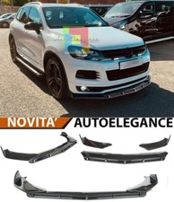 VW TOUAREG 7P SPLITTER PARAURTI ANTERIORE NERO LUCIDO LOOK RS - 3P -