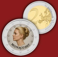 2 EURO MONACO 2007 GRACE KELLY