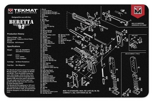 Tekmat tappetino per pistola - tekmat,