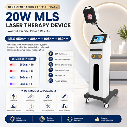 Carrello laser medico 20w - medico,
