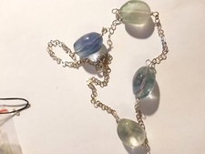 Collana girocollo in fluorite