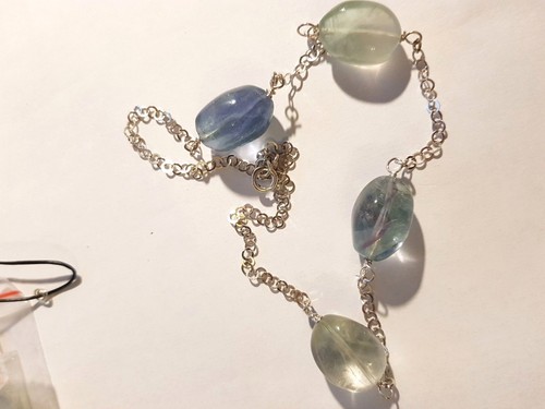 Collana girocollo fluorite - girocollo,