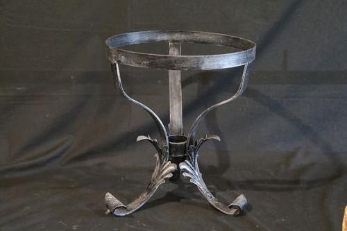 Porta vaso ferro - vaso, battuto