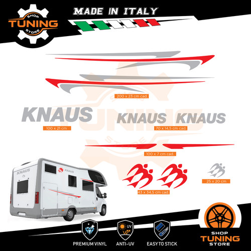 Kit adesivi camper knaus - adesivi,