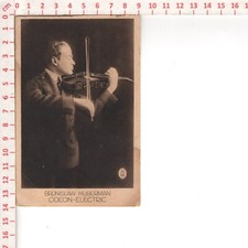 D8808 MUSICA VIOLINO ’30 BRONISLAV HUBERMAN POLSKA JEWISH HEBRAIC ODEON ELECTRIC