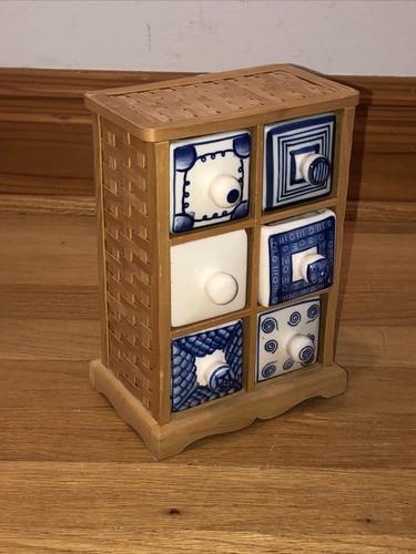 Armadio cassetti legno - 6,