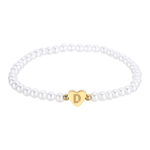 Bracciale con iniziale - bracciale,