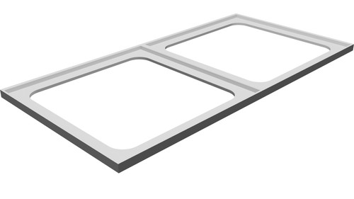 Inserto 1x2 per cassetti - inserto,