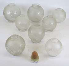 8 BOCCE DI VETRO PER LAMPADARIO RICAMBI VARIE MISURE E DECORAZIONI VINATGE LN28